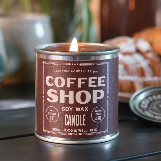 Coffee Shop Happy Place Candle Good & Well Supply Co.