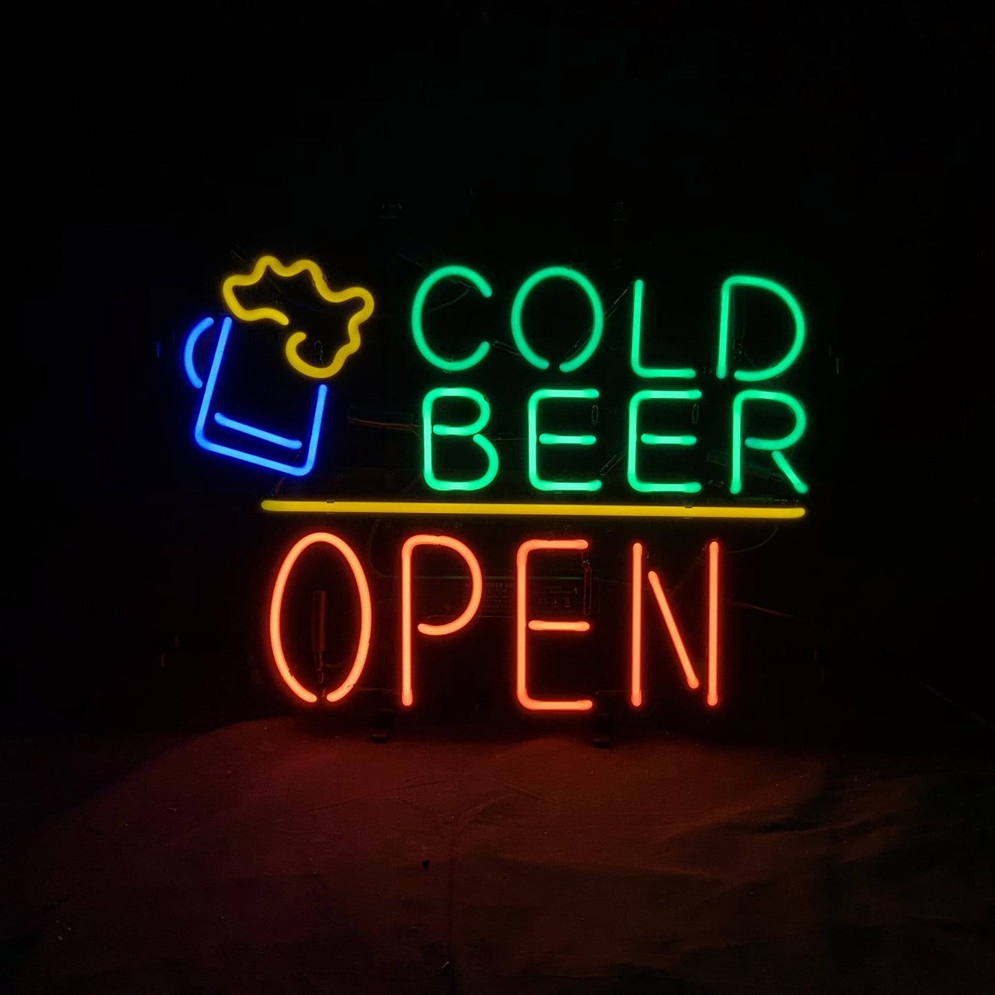 Cold Beer Open Neon Signs Light Neon Signs Land