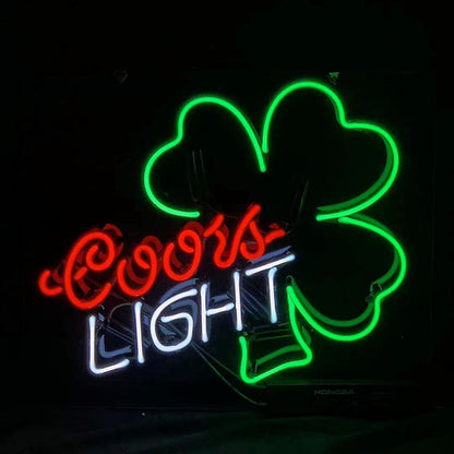 Coors Light Clover Neon Signs Light Neon Signs Land
