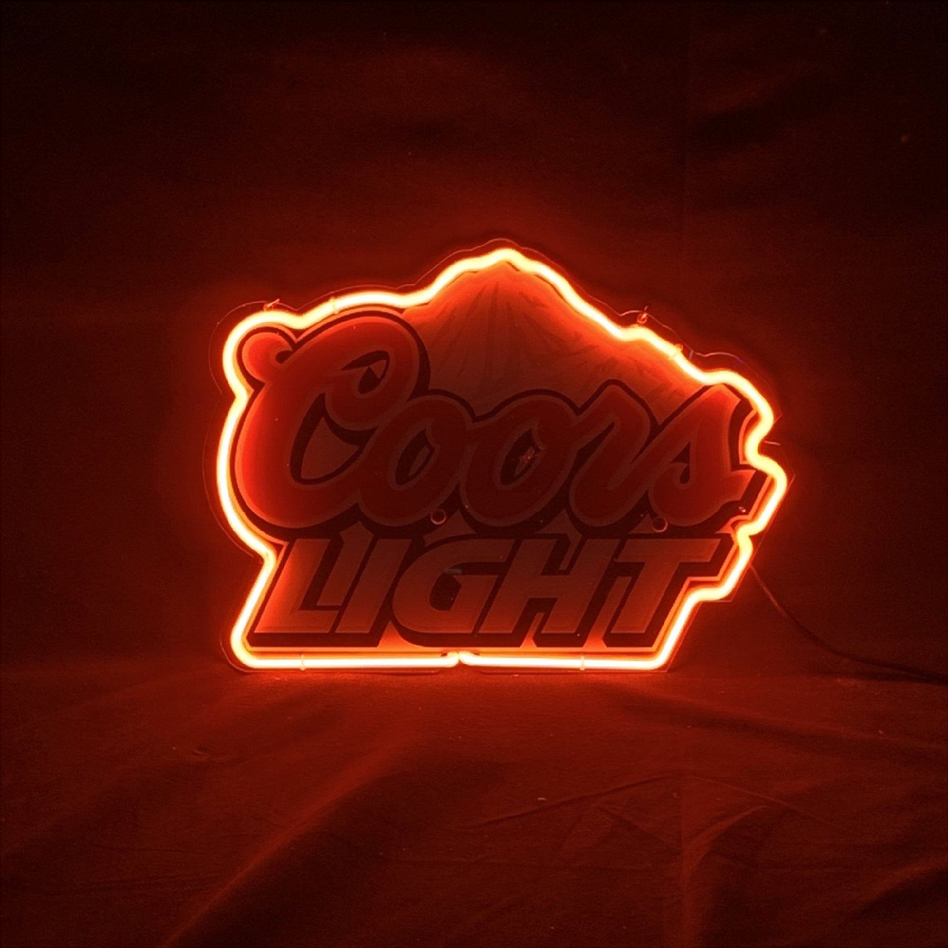 Coors Light Neon Sign Outline with UV-printed Neon Signs Land