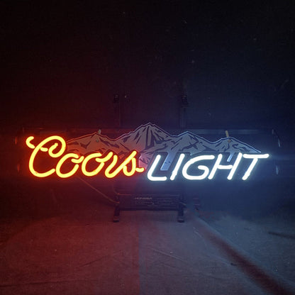 Coors Light with Snow Mountain Neon Signs Neon Signs Land