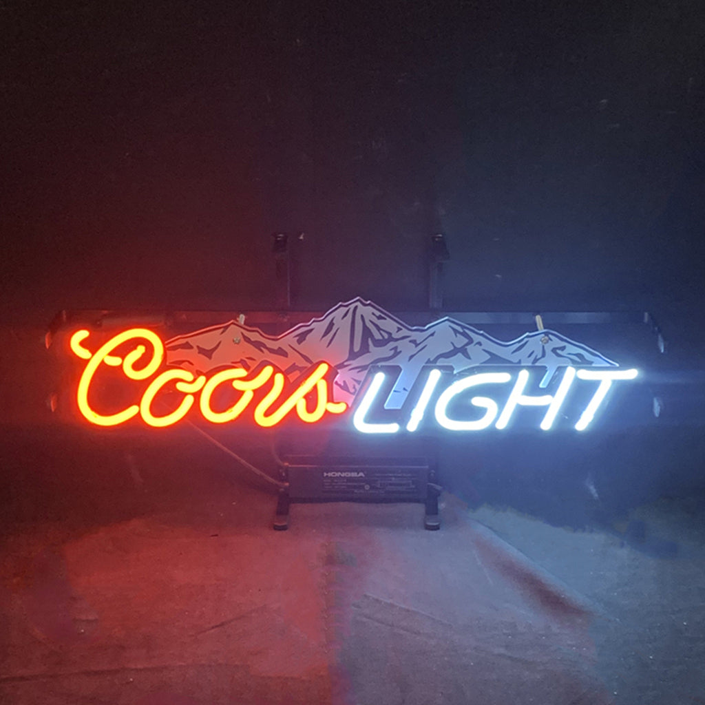 Coors Light with Snow Mountain Neon Signs Neon Signs Land