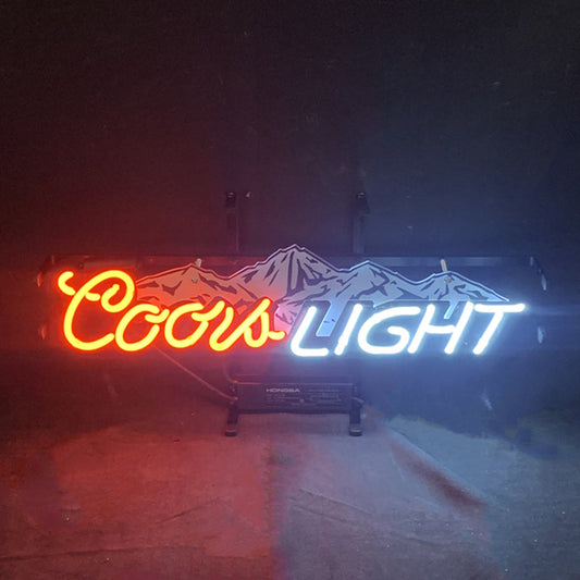 Coors Light with Snow Mountain Neon Signs Neon Signs Land