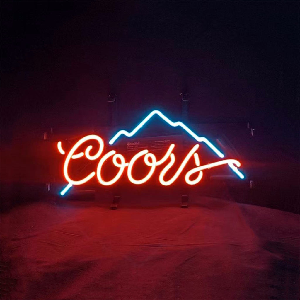 Coors Light Beer Mountain Neon Sign Light Neon Signs Land