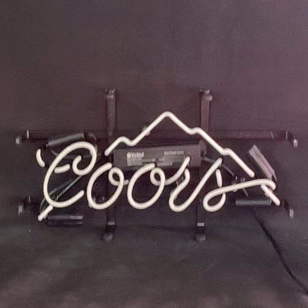 Coors Light Beer Mountain Neon Sign Light Neon Signs Land