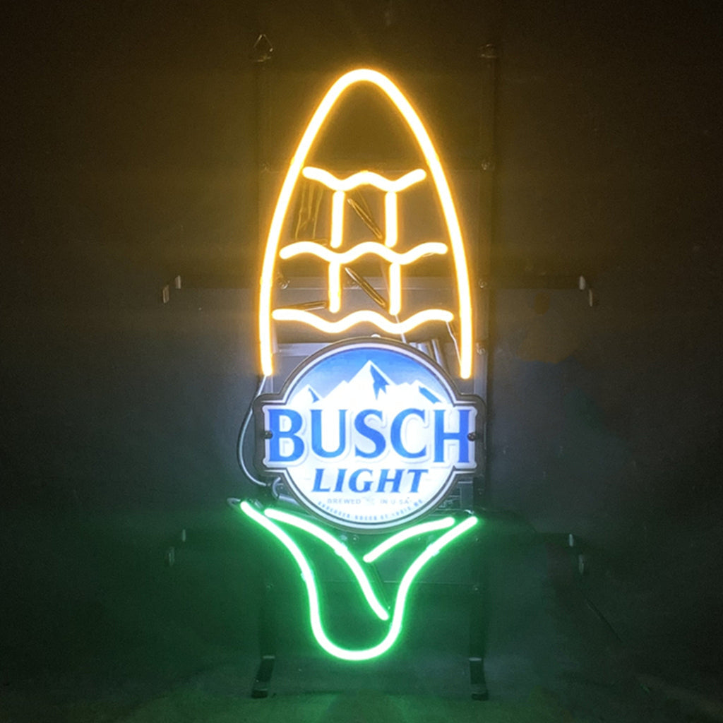 Corn with Busch Light Acrylic Neon Signs Light Neon Signs Land