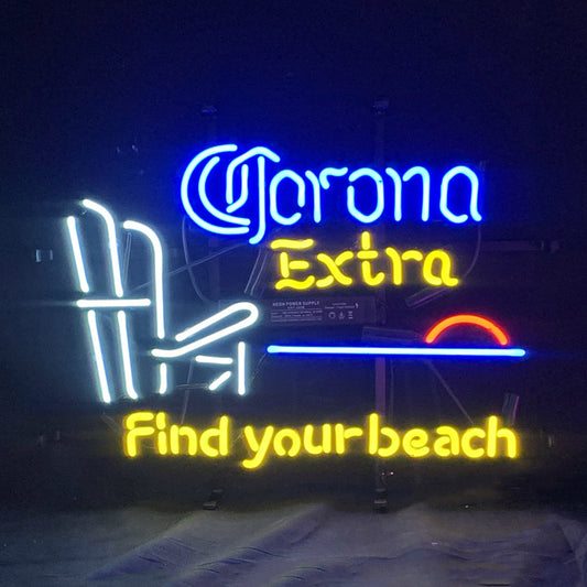Corona Extra Find Your Beach Neon Sign Light Neon Signs Land