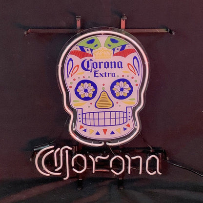 Corona Extra Dia de los Muertos Skull Neon Light Sign Neon Signs Land
