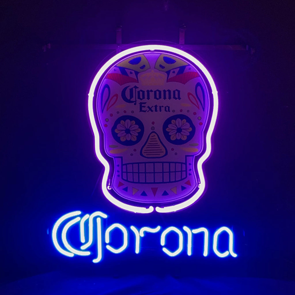 Corona Extra Dia de los Muertos Skull Neon Light Sign Neon Signs Land