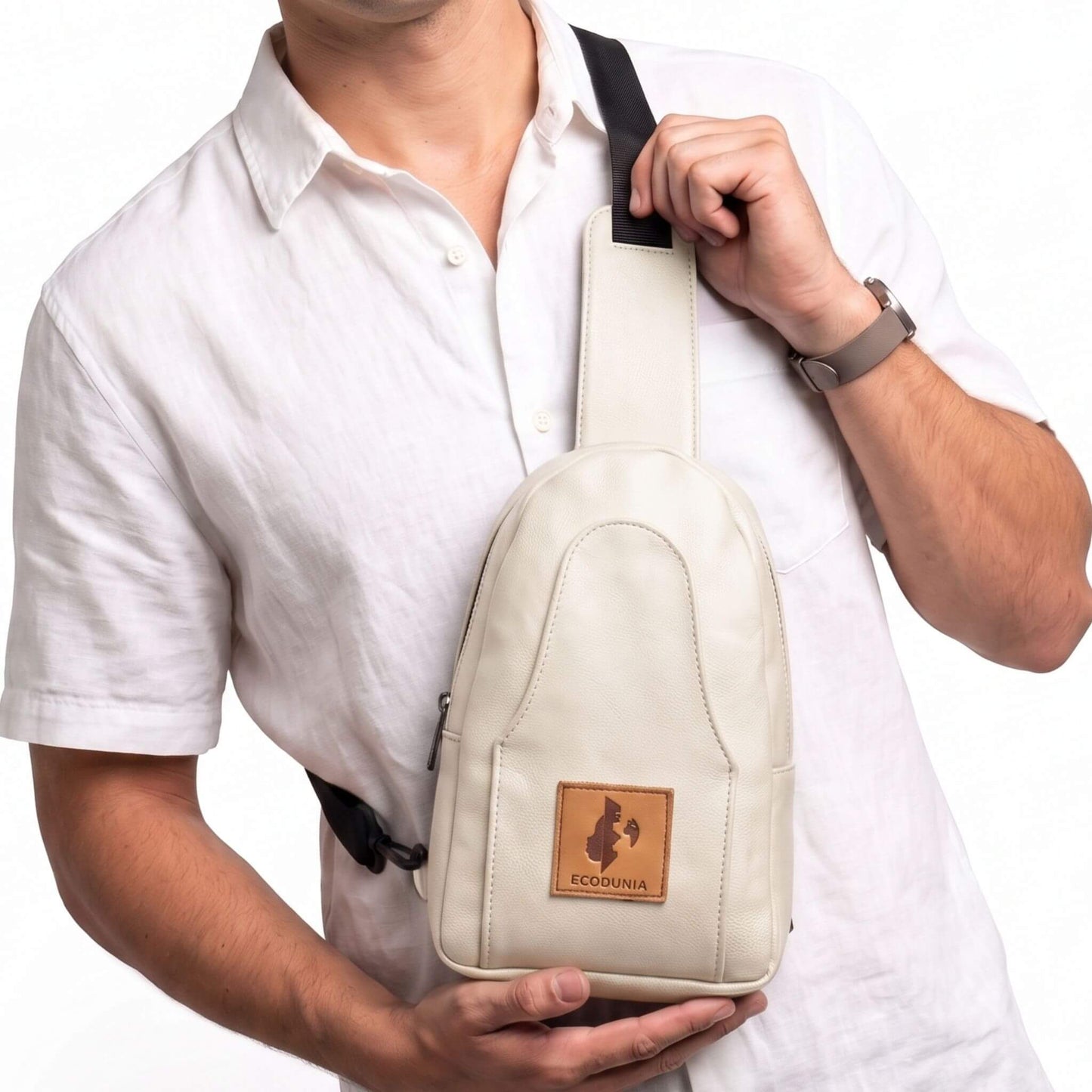 Small Vegan Leather Sling Bag - Crossbody | Buru
