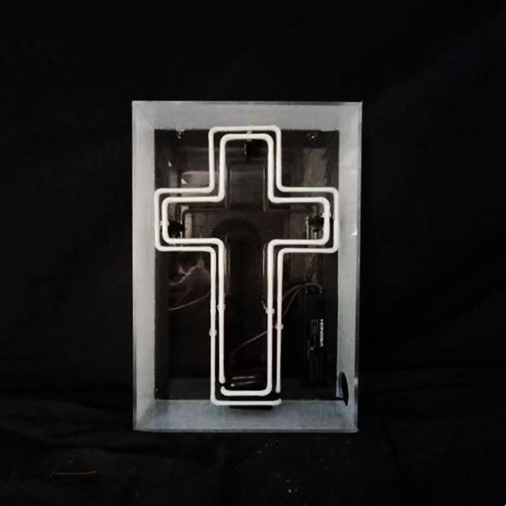 Cross Acrylic Box Neon Signs Neon Signs Land