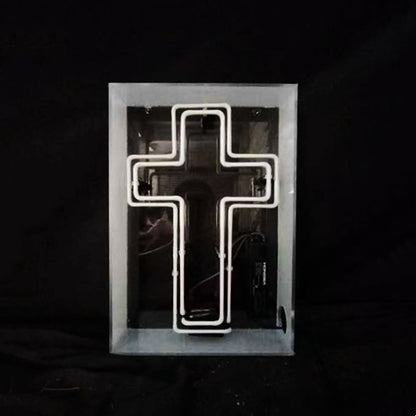 Cross Acrylic Box Neon Signs Neon Signs Land