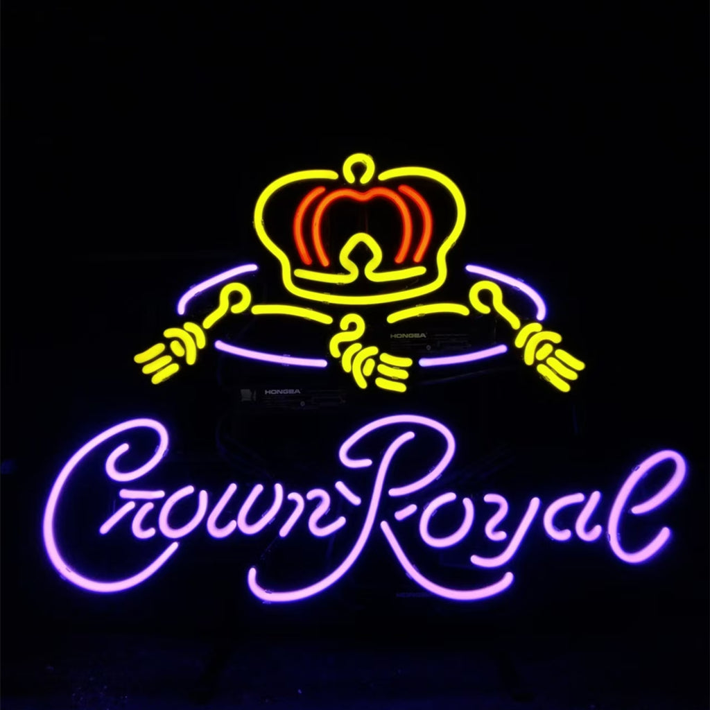 Purple Crown Royal Whiskey Neon Light Sign Neon Signs Land