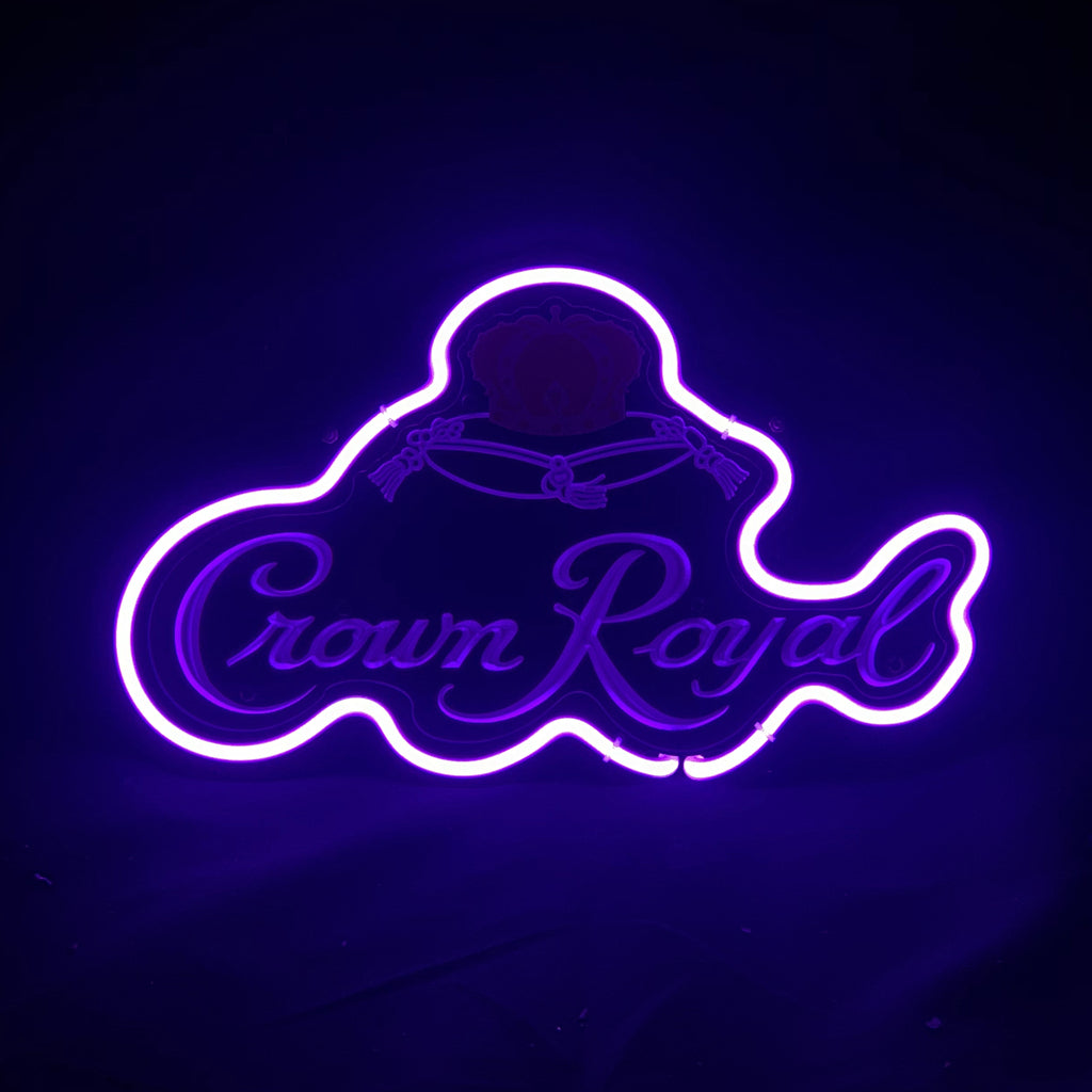 Crown Royal Whiskey Neon Signs Light Acrylic Neon Signs Land