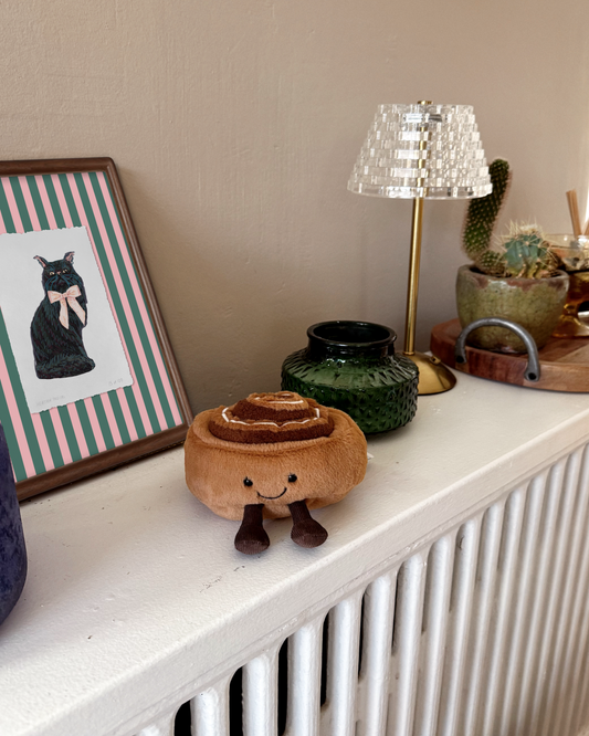 Black Persian Cat With Bow Limited Edition Framed Print