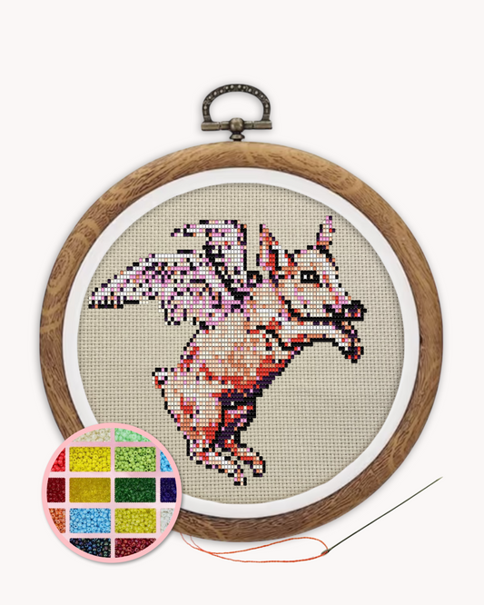 Flying Pig Beaded Art Kit ( XL 6 inch )