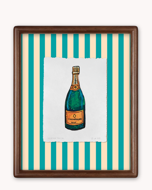 Champagne Limited Edition Framed Print