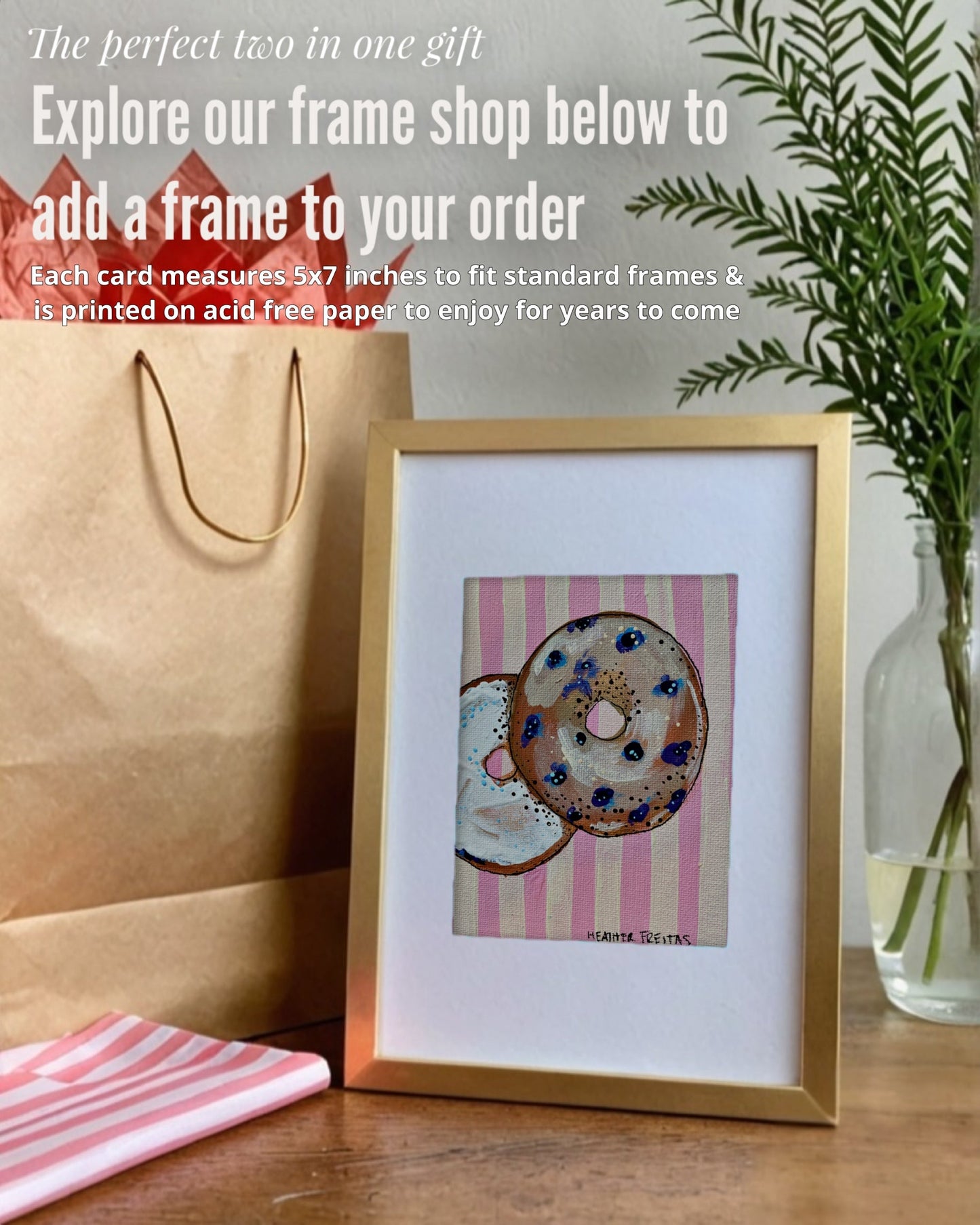Bagel - Greeting Card / Fine Art Print