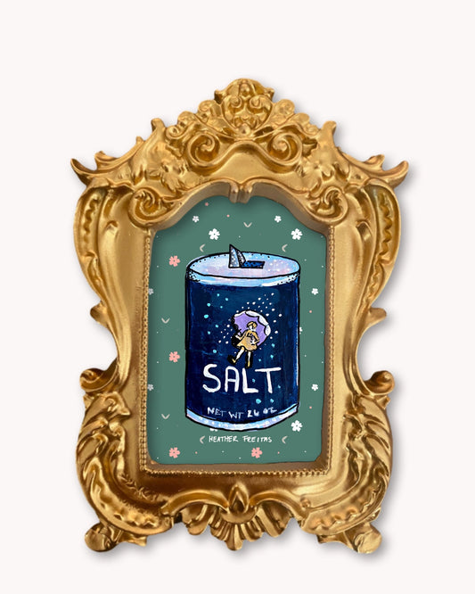 Salt - Mini framed print