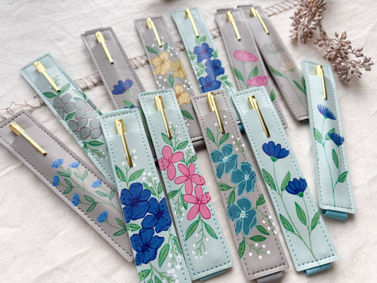 Elastic Pen Holder-Colorful Floral