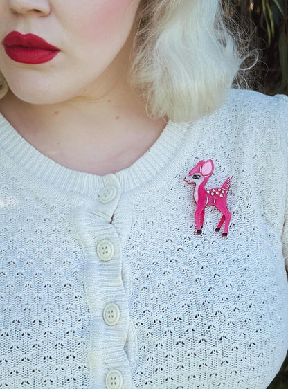 Fawntasia Brooch by Lipstick & Chrome x Candy Doll Club Quirks!
