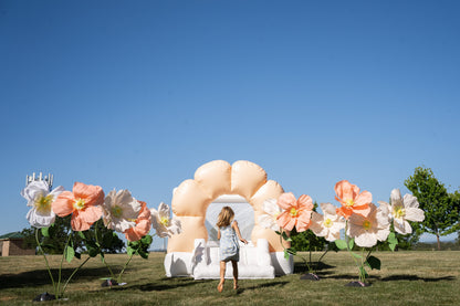 Mini Daisy - Peach Flower Bounce House