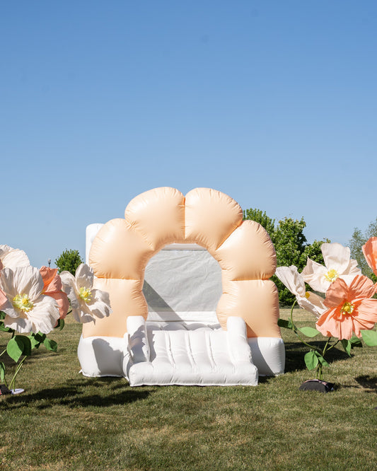 Mini Daisy - Peach Flower Bounce House