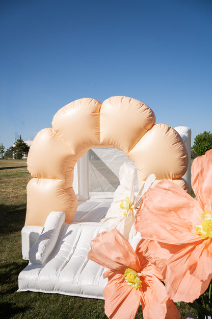 Mini Daisy - Peach Flower Bounce House