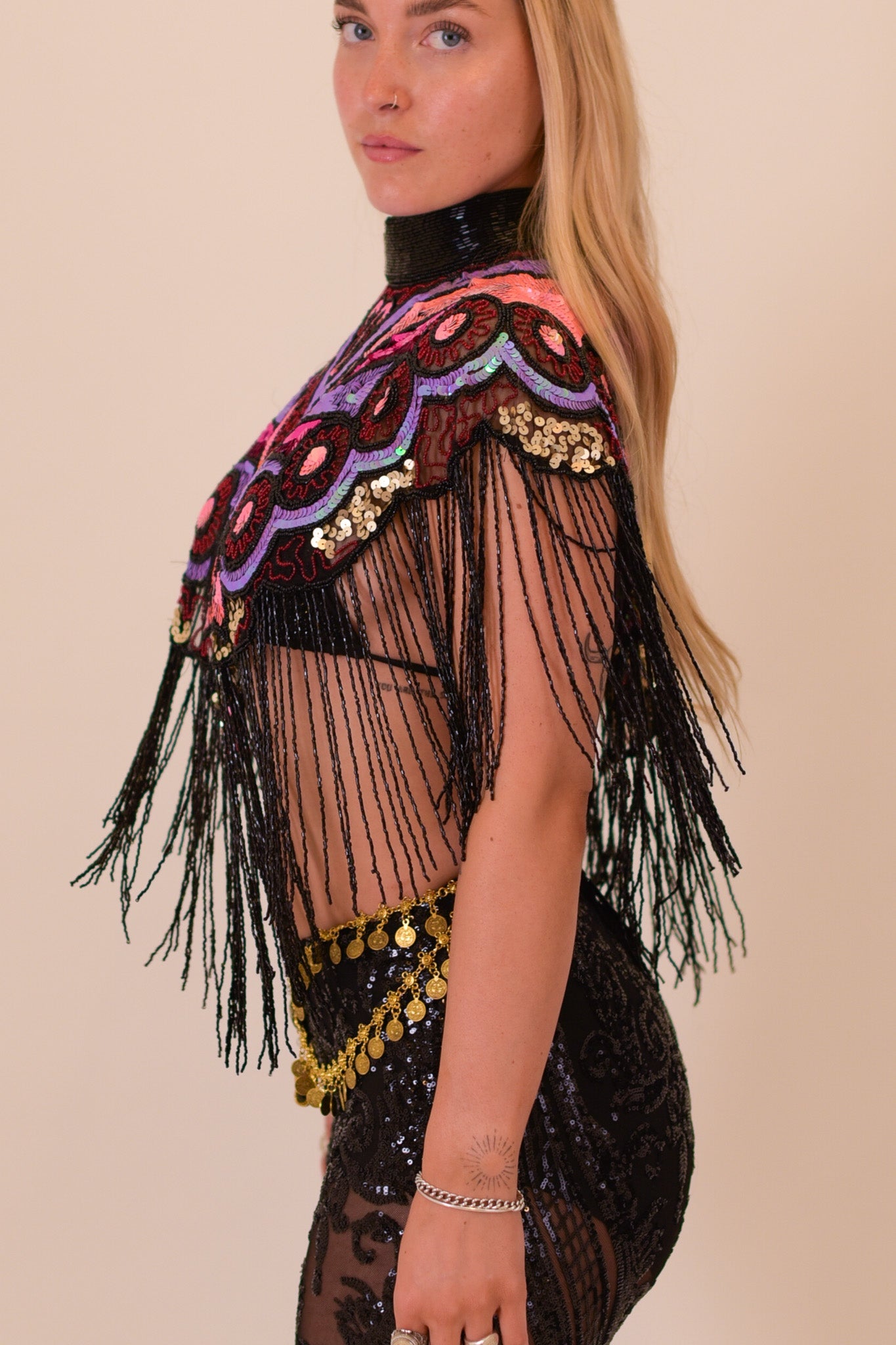 Wild Bloom Beaded Capelet
