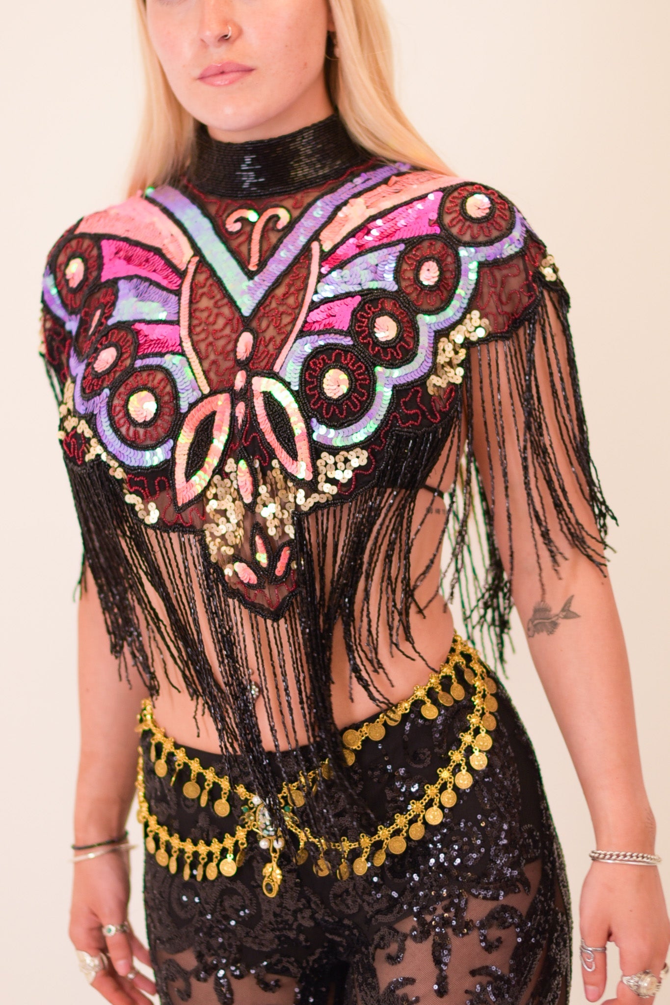 Wild Bloom Beaded Capelet