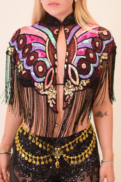 Wild Bloom Beaded Capelet