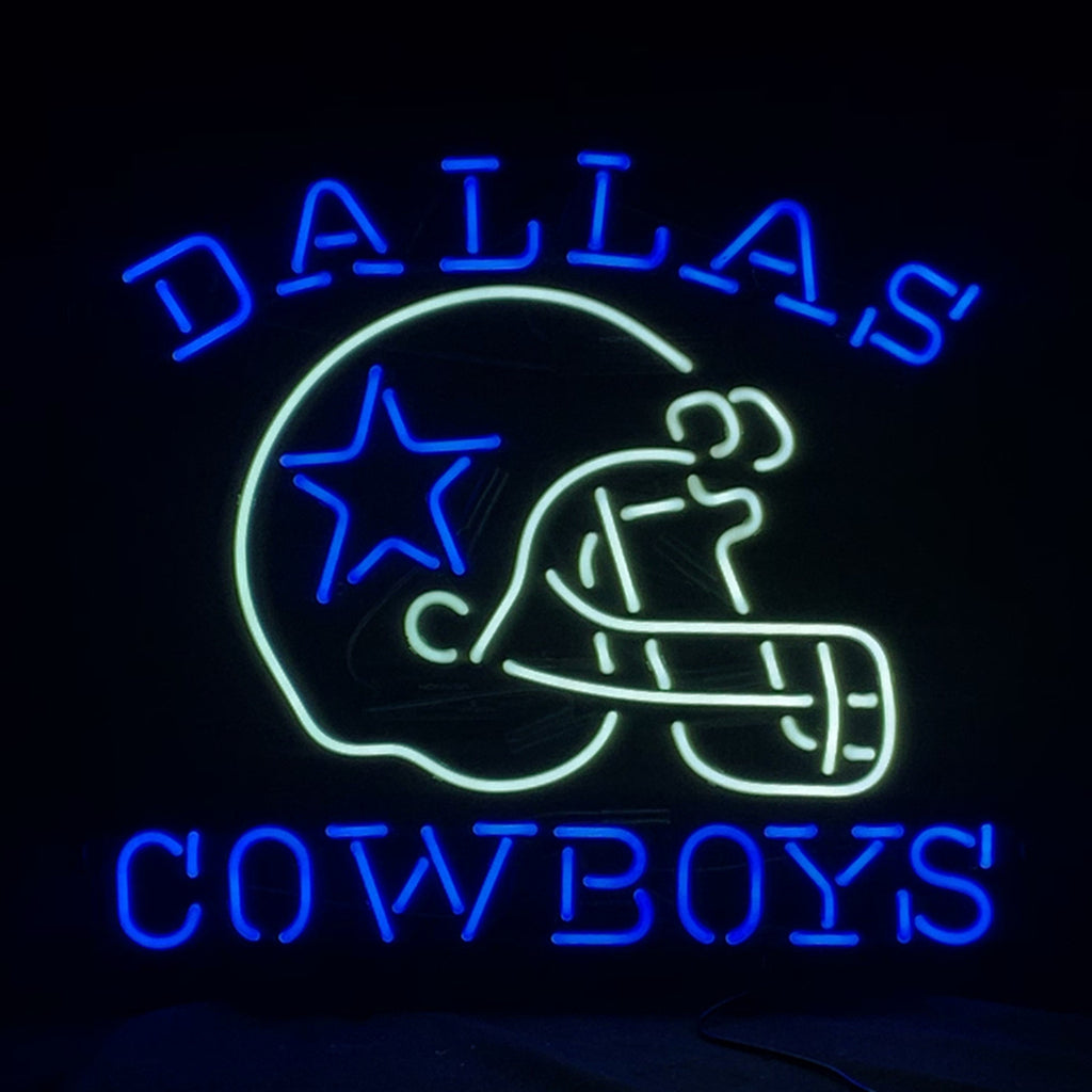 Dallas Cowboys with Helmet Neon Signs Light Neon Signs Land