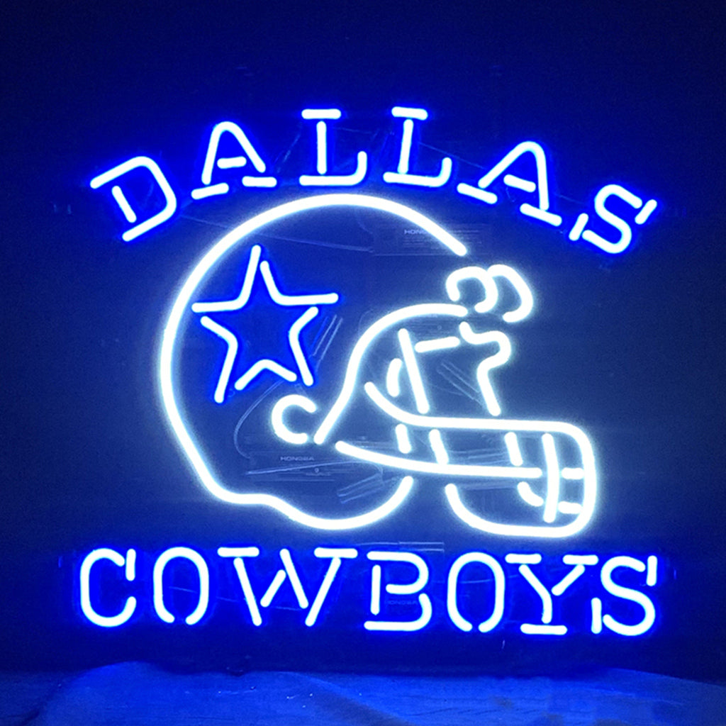 Dallas Cowboys with Helmet Neon Signs Light Neon Signs Land