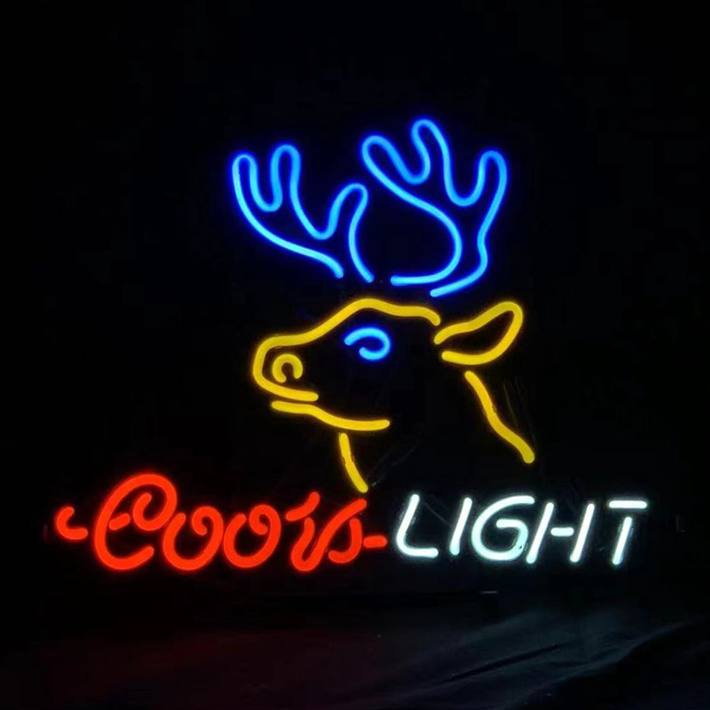 Deer and Coors Light Beer Neon Sign Light Neon Signs Land
