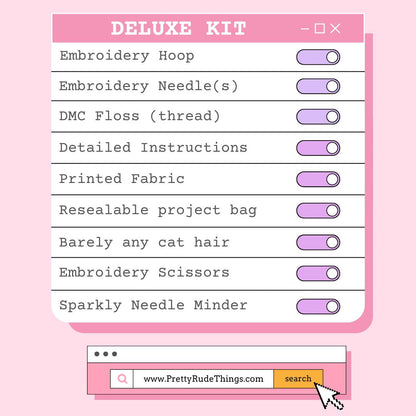 6" My Favorite Murder Embroidery Kit - Beginner Friendly