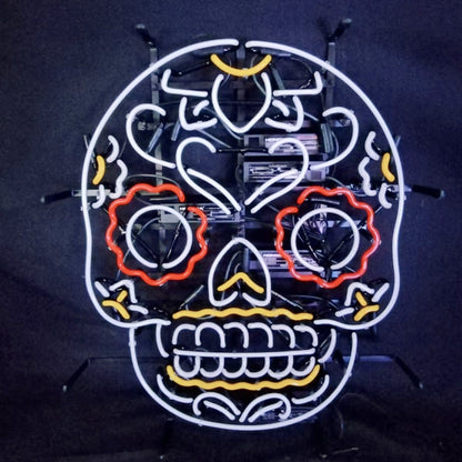 Dia De Los Muertos Hanuted Skull Death Mask Neon Signs Neon Signs Land