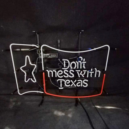Don't Mess with Texas Lone Star Beer Neon Signs Neon Signs Land
