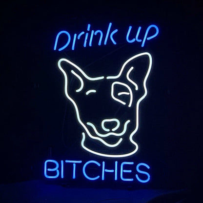 Drink Up Bitches Neon Sign Light Neon Signs Land