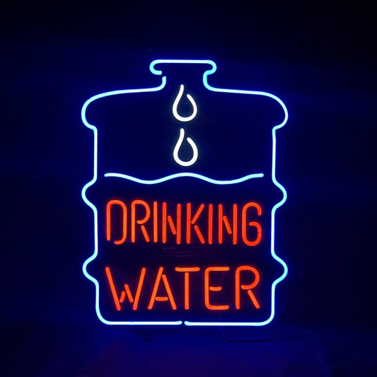Drinking Water Neon Signs Light Neon Signs Land