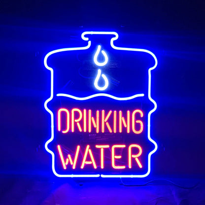 Drinking Water Neon Signs Light Neon Signs Land