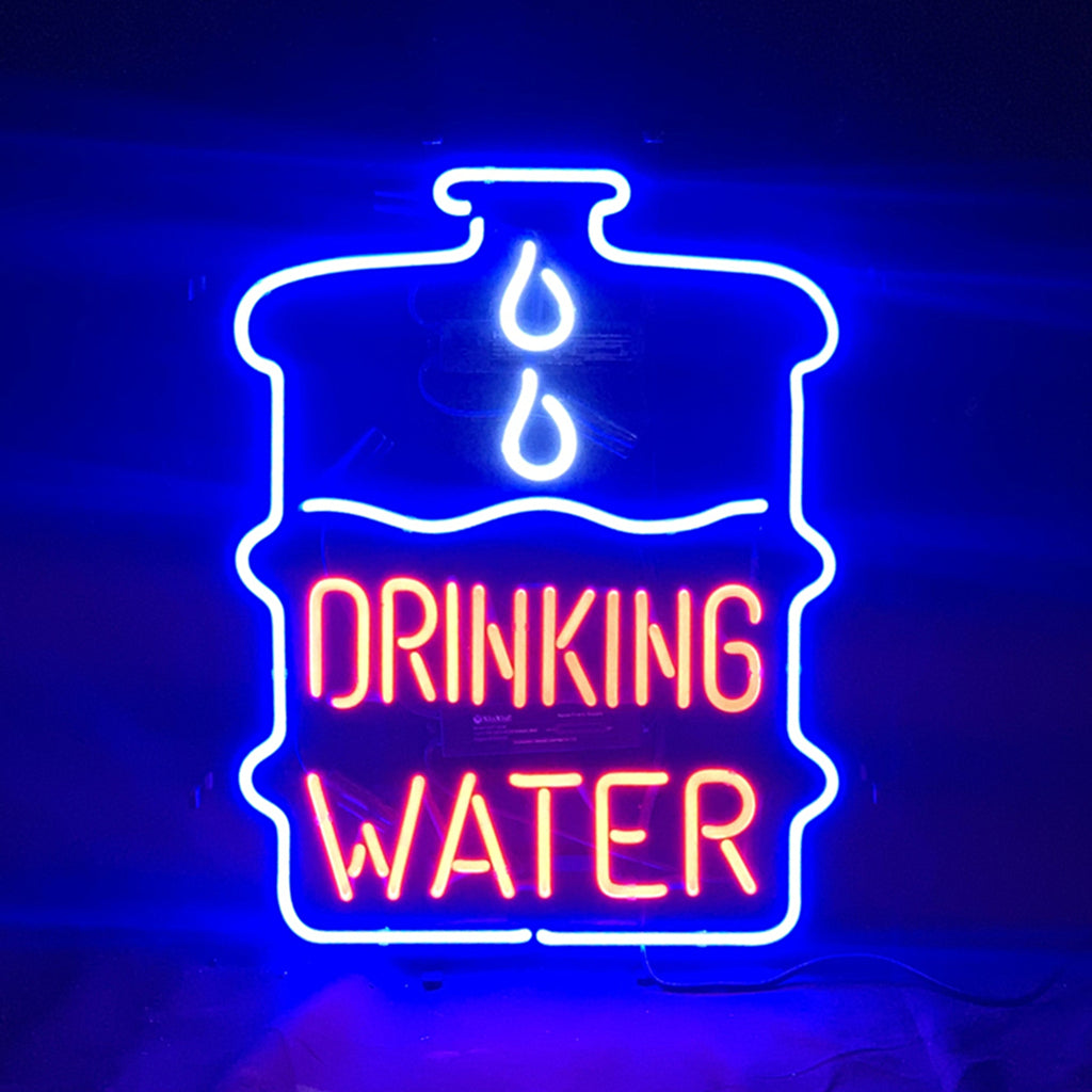 Drinking Water Neon Signs Light Neon Signs Land