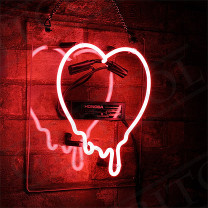 Dripping Heart Neon Signs Neon Signs Land