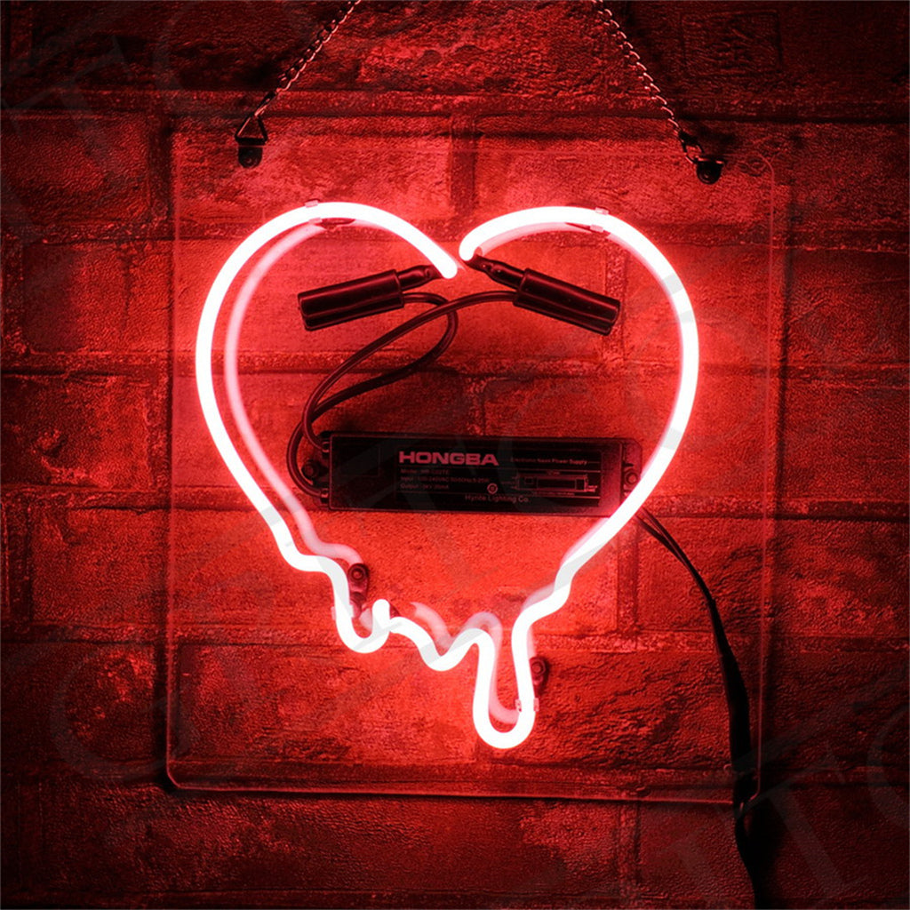 Dripping Heart Neon Signs Neon Signs Land