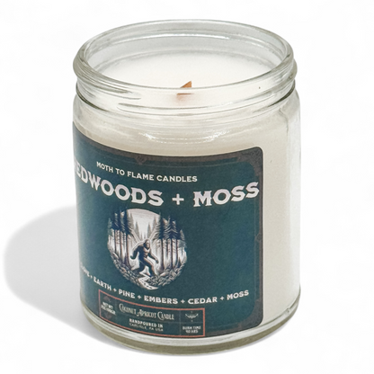 Redwoods + Moss - 7 oz Candle Moth to Flame Candles