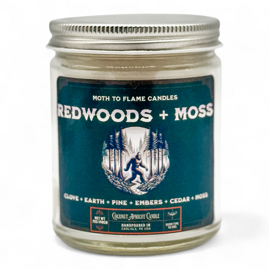 Redwoods + Moss - 7 oz Candle Moth to Flame Candles