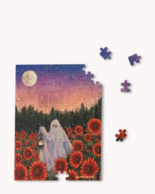 Twilight Sunflower Ghost Puzzle ( 120 - 500 Piece )