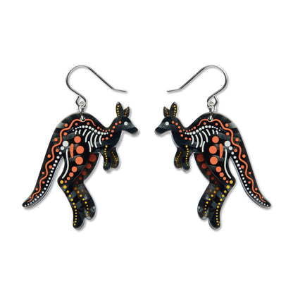 Matjumpa Ritjinguthinha (Kangaroo) Drop Earrings