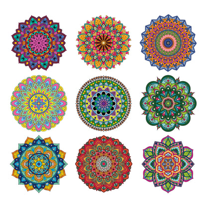 Mandala Coloring Sheets - Deluxe 110lb Paper, Artist Quality
