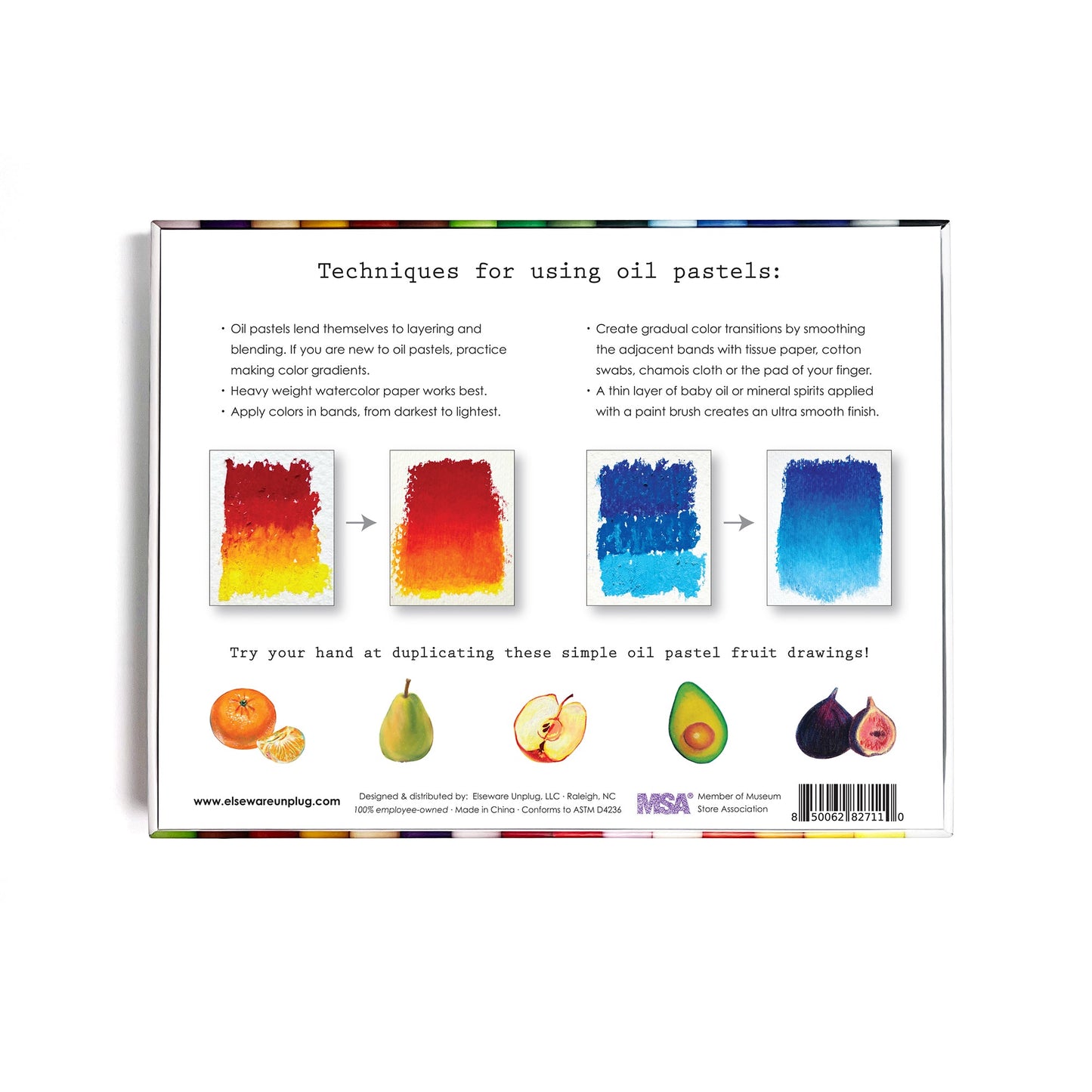 Oil Pastels – Talc-Free – Non-Toxic – 24 Colors