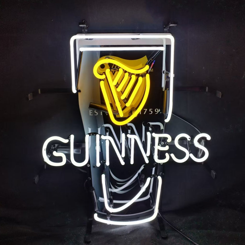 Estd 1759 Guinness Harp Lager Black Can Neon Signs Neon Signs Land